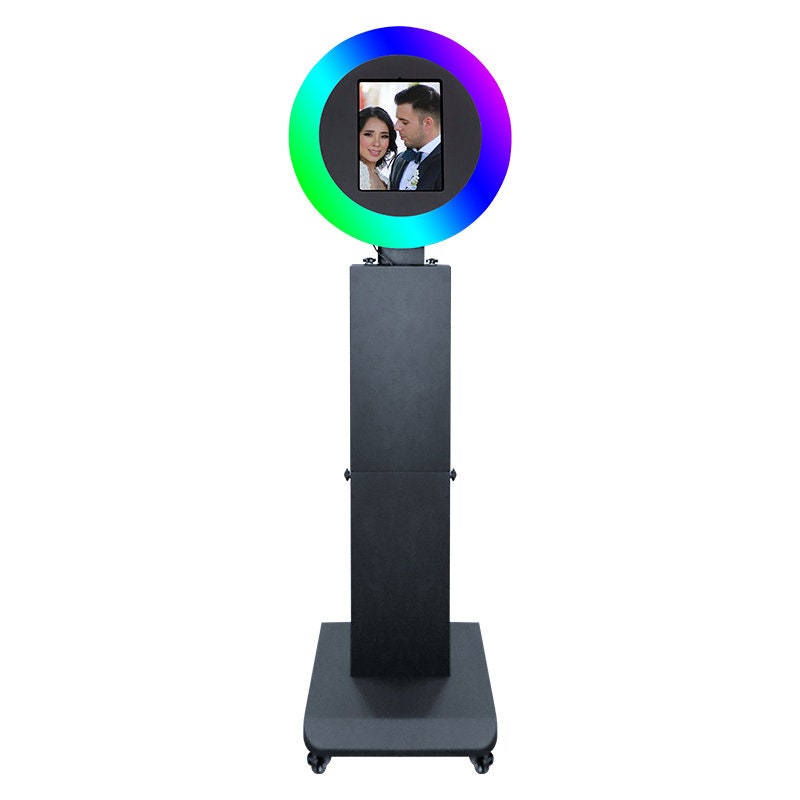 2024 New Popular Portable Vogue Booth Shell Ring Light Party Selfie Kiosk iPad Photo Booth