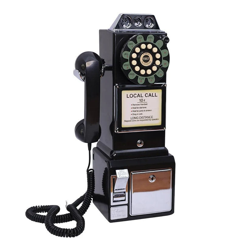 Audio Guestbook - Vintage Retro Payphone with Custom Personalized Voice Recorder for Weddings, Birthdays, and Parties!