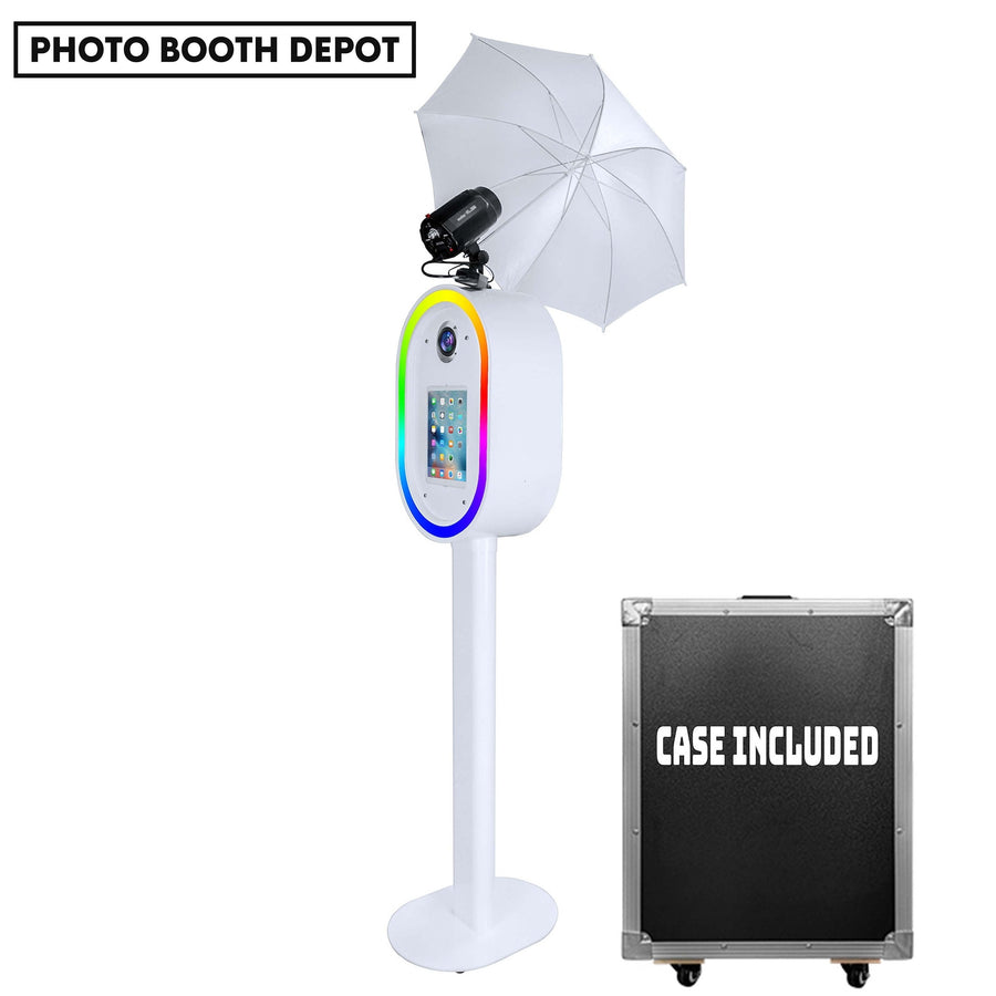 2024 New Popular Portable Vogue Booth Shell Ring Light Party Selfie Kiosk iPad Photo Booth