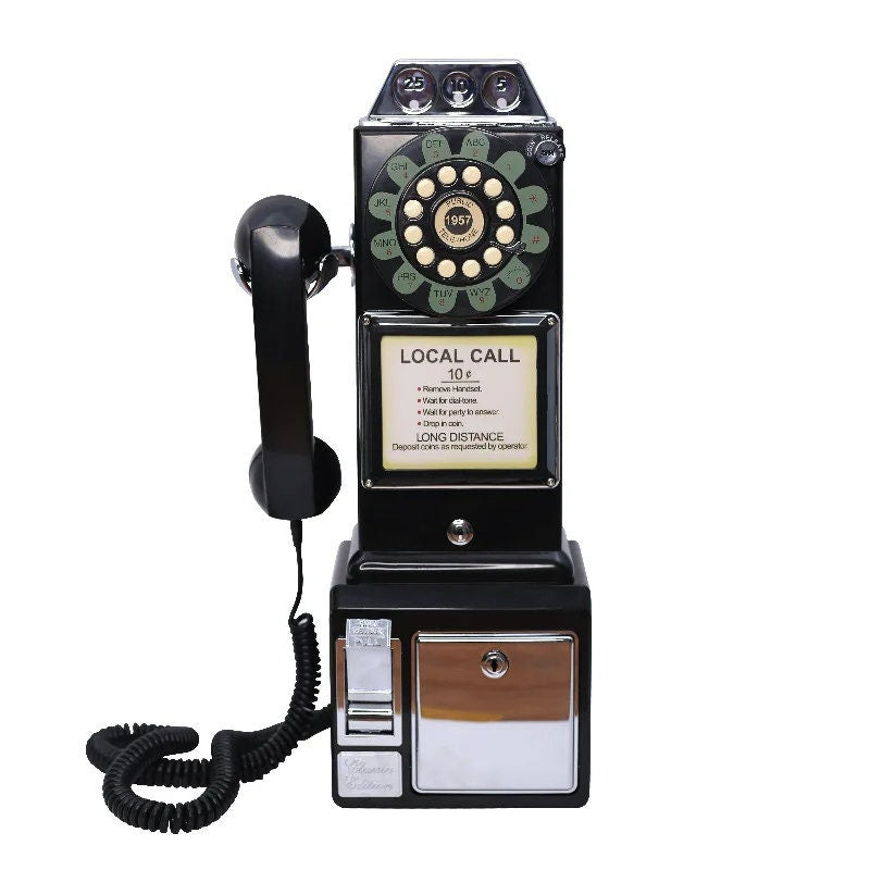 Audio Guestbook - Vintage Retro Payphone with Custom Personalized Voice Recorder for Weddings, Birthdays, and Parties!